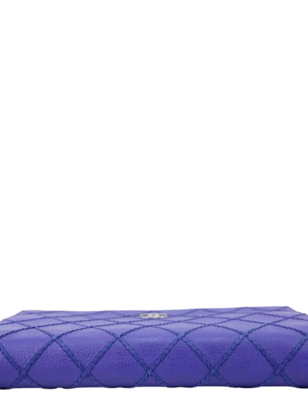 Chanel Fancy CC Quilted Calfskin Leather Wallet On Chain Bag Royal Blue